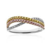 Gouden ring met gele S12 diamanten (CIRARI)