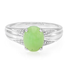 Zilveren ring met een keizerlijk chrysopraas