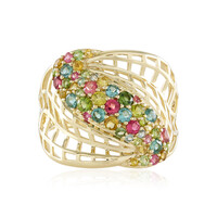 Gouden ring met Braziliaanse roze toermalijnen (Ornaments by de Melo)