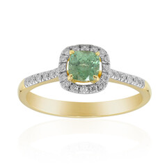 Gouden ring met een Madagaskar Demantoid (John Ferry)