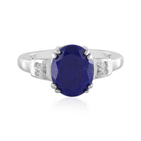 Zilveren ring met een lapis lazuli