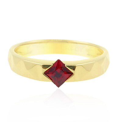 Gouden ring met een Rode Burmese Spinel (de Melo)