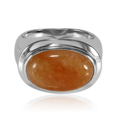 Zilveren ring met een Oranje aventurien