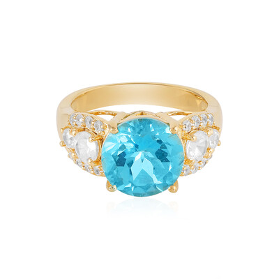 Zilveren ring met een Paraiba Topaas