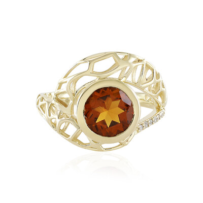 Gouden ring met een Madeira citrien (Ornaments by de Melo)