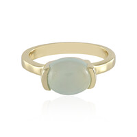 Zilveren ring met een Blauwe chalcedoon