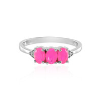 Zilveren ring met Roze Ethopische Opalen