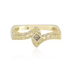 Gouden ring met een I2 Champagne Diamant (Ornaments by de Melo)