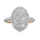 Gouden ring met I1 (I) Diamanten (CIRARI)