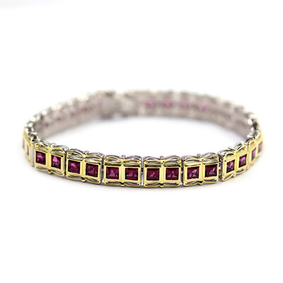 Zilveren armband met rhodolieten (Dallas Prince Designs)