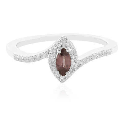 Zilveren ring met een lavendel spinel