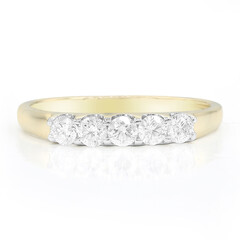 Gouden ring met Diamanten SI1 (G)