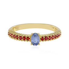 Zilveren ring met een Blauwe Ceylon saffier(Adela Silber)