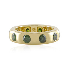 Gouden ring met I2 Groene Diamanten (de Melo)