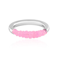 Zilveren ring met roze opalen