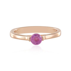 Zilveren ring met een Madagaskar Roze Saffier