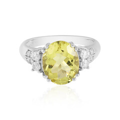 Zilveren ring met een Ouro Verde kwarts