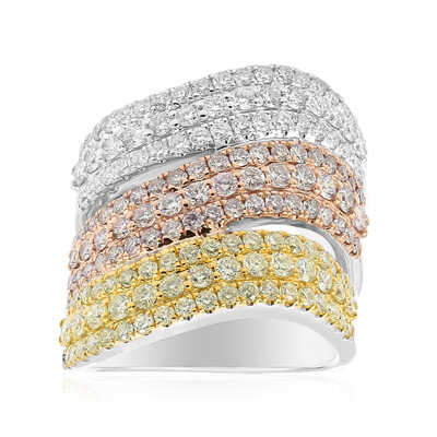 Gouden ring met gele S12 diamanten (CIRARI)