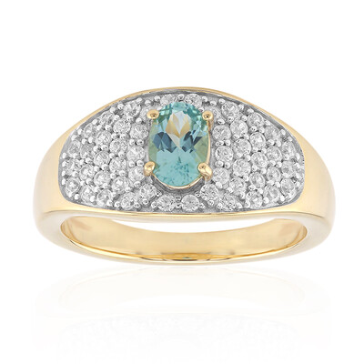 Gouden ring met een Teal Toermalijn (Mark Kaufman)