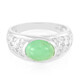 Zilveren ring met een keizerlijk chrysopraas