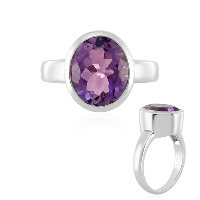 Zilveren ring met een lavendel amethist (MONOSONO COLLECTION)