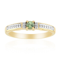 Gouden ring met een Madagaskar Demantoid