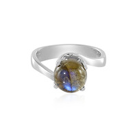 Zilveren ring met een Blauwe Minary Labradoriet (KM by Juwelo)