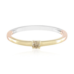 Gouden ring met een I2 Bruine Diamant