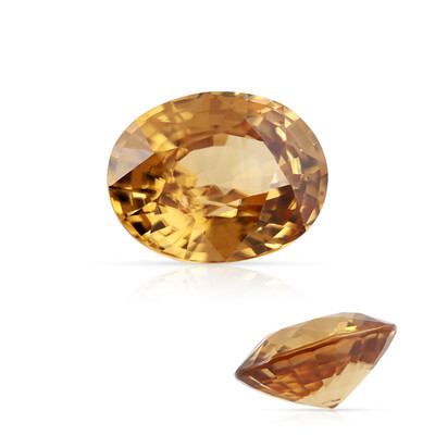 Edelsteen met een Gele Zirkoon 10,308 ct