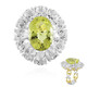 Zilveren ring met een Ouro Verde kwarts (Gems en Vogue)