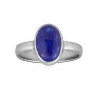 Zilveren ring met een lapis lazuli