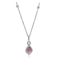 Gouden halsketting met een I1 Roze Diamant (CIRARI)