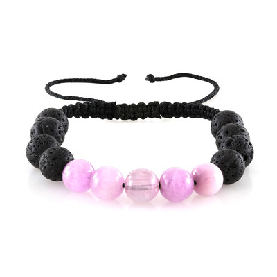 Armband met Zwarte lava parels