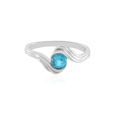 Zilveren ring met een Paraiba Topaas