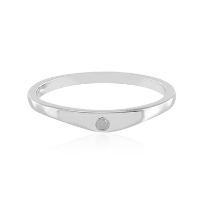 Zilveren ring met een I3 (H) Diamant