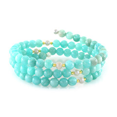 Stalen armband met amazonieten (Riya)