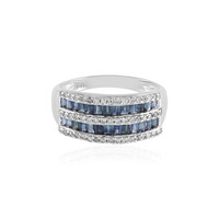 Gouden ring met blauwe saffieren