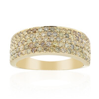 Gouden ring met SI2 Fancy Diamanten (CIRARI)