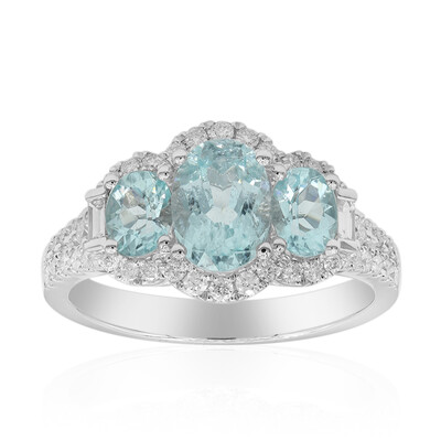 Gouden ring met Paraiba toermalijnen (CIRARI)