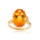 Gouden ring met een citrien (Smithsonian)