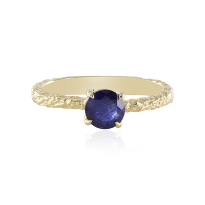 Zilveren ring met een Madagaskar Blauwe Saffier