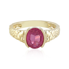 Zilveren ring met een Madagaskar Roze Saffier