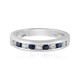 Zilveren ring met blauwe saffieren