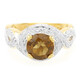 Zilveren ring met een cognac kwarts