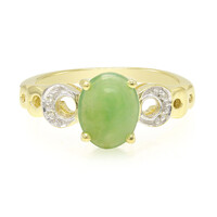 Zilveren ring met een keizerlijk chrysopraas