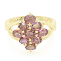 Gouden ring met Onverhitte Padparadscha Saffieren (AMAYANI)