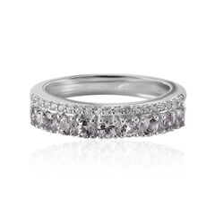 Zilveren ring met Ouro Preto Pink Topaz