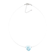 Halsketting met een larimar