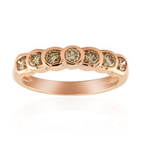 Gouden ring met SI1 Argyle Rose De France Diamanten