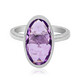 Zilveren ring met een lavendel amethist (MONOSONO COLLECTION)